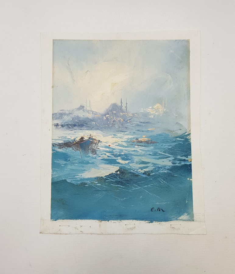 İMZALI YAĞLIBOYA RESİM 