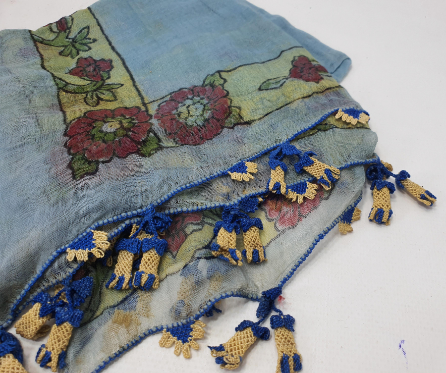 KOZAK YÖRESİ ÇAN OYASI İŞLEMELİ OYALI YAZMA