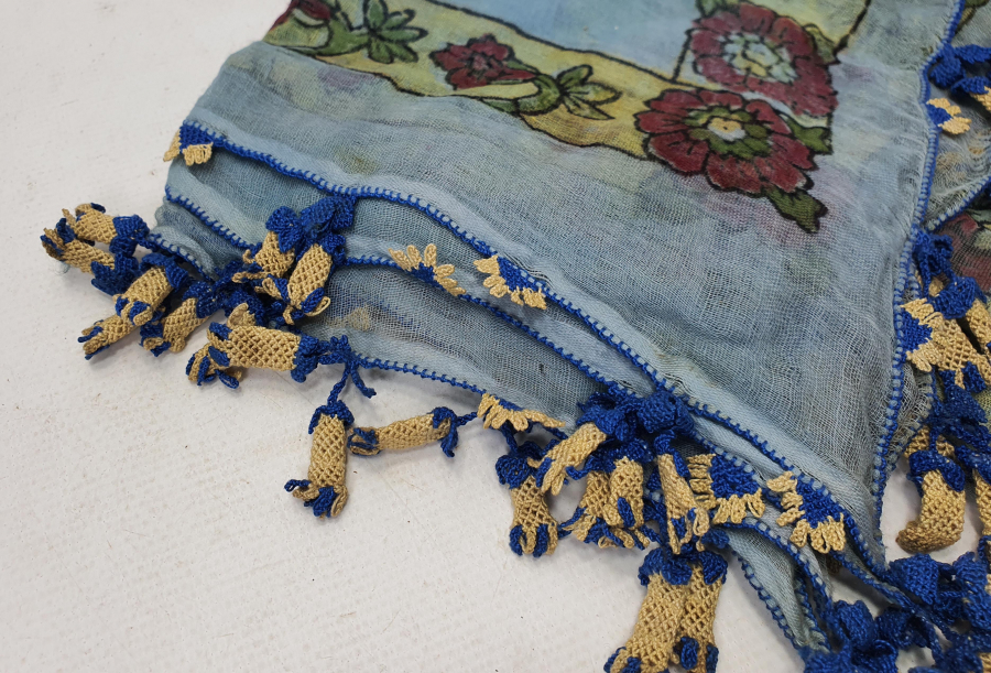 KOZAK YÖRESİ ÇAN OYASI İŞLEMELİ OYALI YAZMA