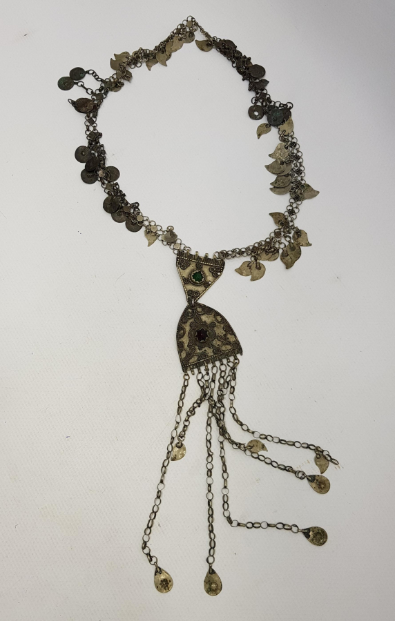 OSMANLI DÖNEMİ CINGILLI GÜMÜŞ KOLYE 