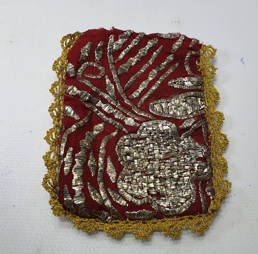 OSMANLI DÖNEMİ KOZAK TELLİSİ KINA KESESİ