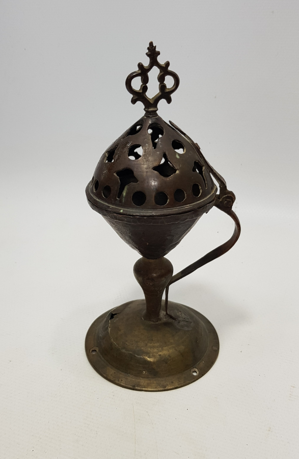 OSMANLI DÖNEMİ PİRİNÇ BUHURDANLIK 