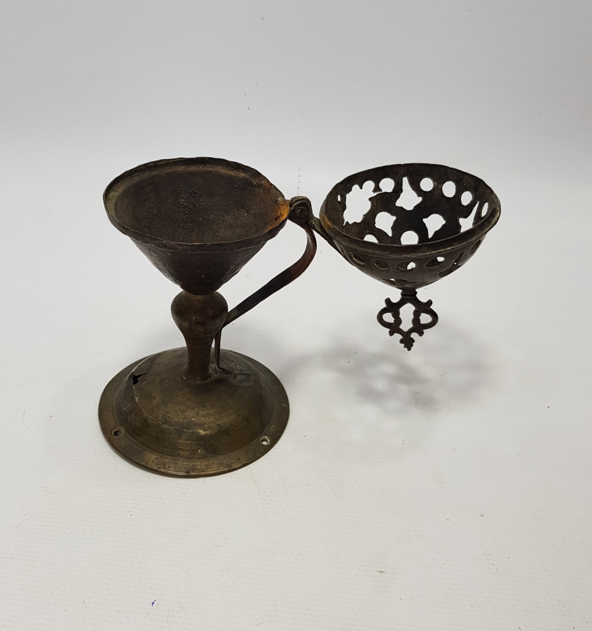 OSMANLI DÖNEMİ PİRİNÇ BUHURDANLIK 