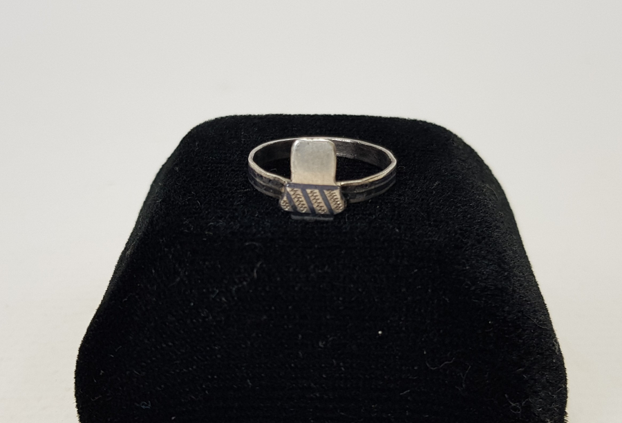 OSMANLI DÖNEMİ SİKKE FORMLU TEKKE İŞİ GÜMÜŞ YÜZÜK