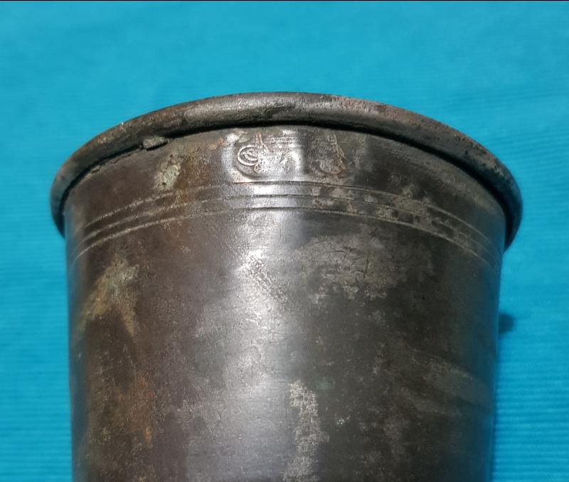 OSMANLI TUĞRALI BAKIR BARDAK 