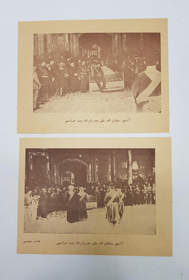 SULTAN VAHDETTİN CÜLUS MERASİMİ İKİ ADET GRAVÜR