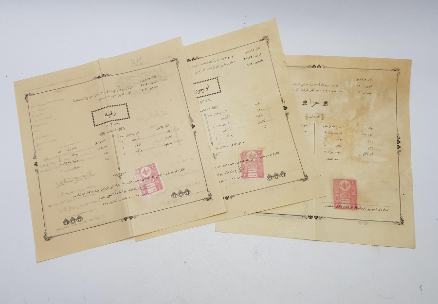 ÜÇ ADET OSMANLICA TİYATRO KİTAPÇIĞI