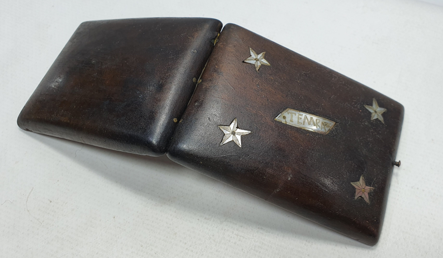 OSMANLI DÖNEMİ AHŞAP ÜZERİ SEDEF KAKMA SİGARA TABAKASI