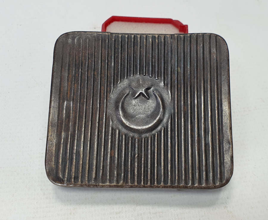 OSMANLI DÖNEMİ AY YILDIZLI ASKER İŞİ SİGARA TABAKASI