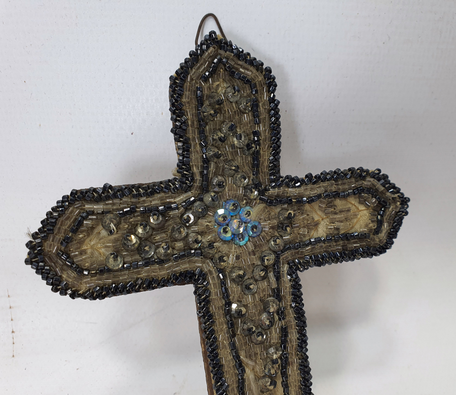 OSMANLI DÖNEMİ BONCUK İŞİ RUM HAÇ