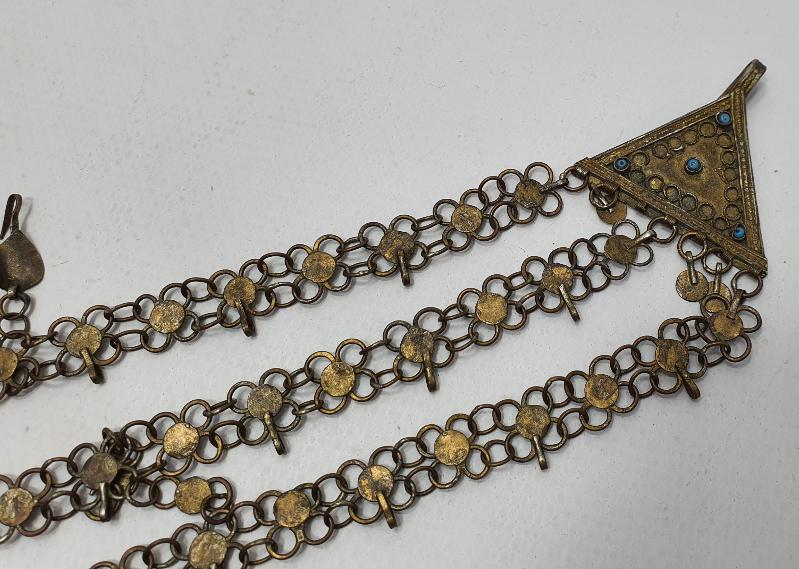 OSMANLI DÖNEMİ ERMENİ İŞİ NADİR FORMDA GÜMÜŞ ALINLIK