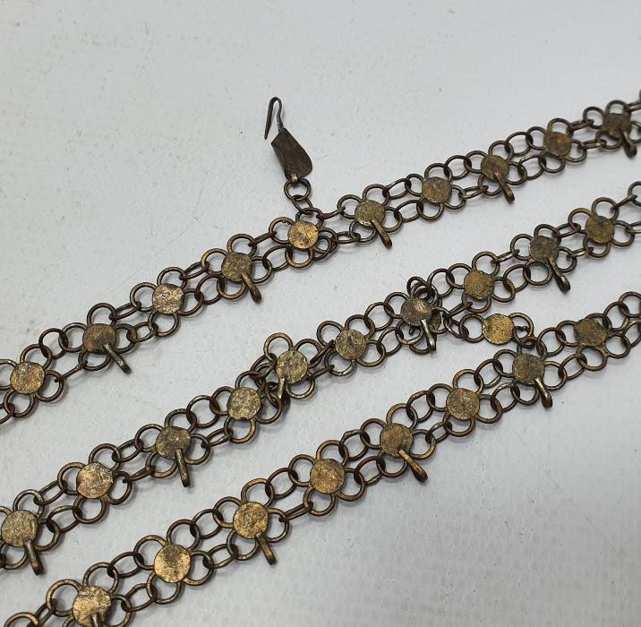 OSMANLI DÖNEMİ ERMENİ İŞİ NADİR FORMDA GÜMÜŞ ALINLIK