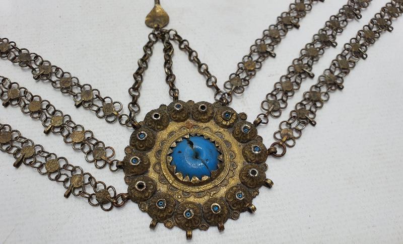 OSMANLI DÖNEMİ ERMENİ İŞİ NADİR FORMDA GÜMÜŞ ALINLIK