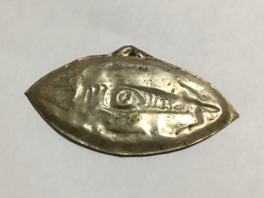 OSMANLI DÖNEMİ GÖZ FORMUNDA GÜMÜŞ TILSIM KOLYE