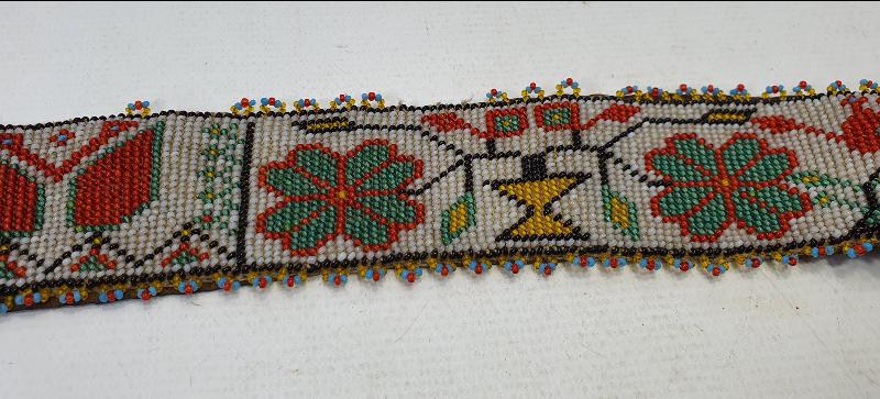 OSMANLI DÖNEMİ MEŞRUTİYET SANCAKLI BONCUK İŞİ KEMER