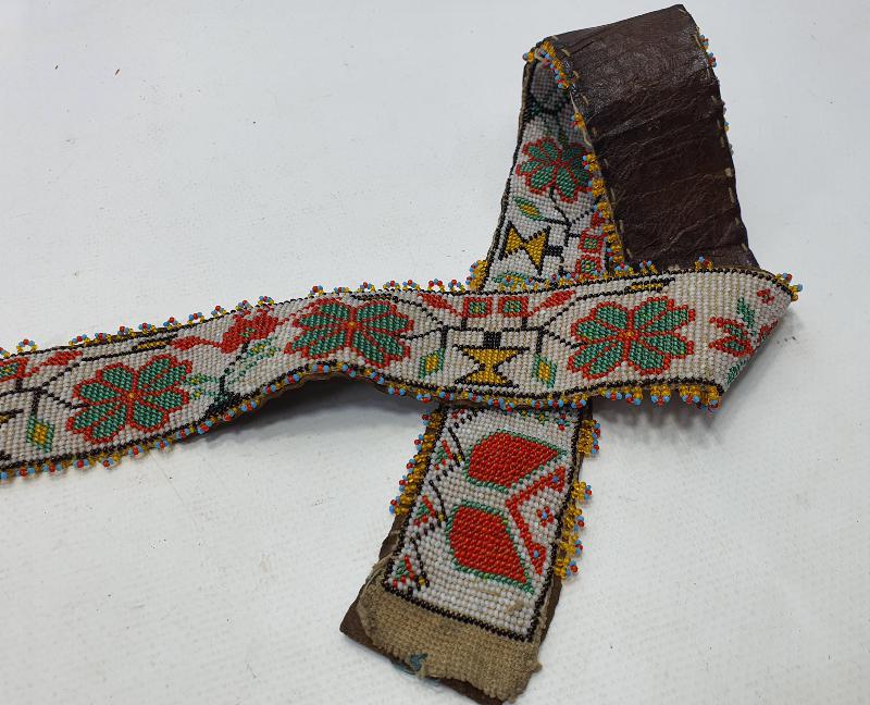 OSMANLI DÖNEMİ MEŞRUTİYET SANCAKLI BONCUK İŞİ KEMER