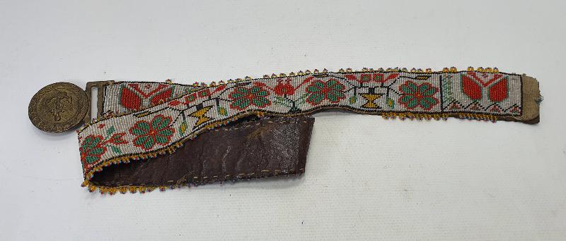 OSMANLI DÖNEMİ MEŞRUTİYET SANCAKLI BONCUK İŞİ KEMER