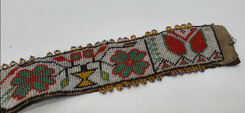 OSMANLI DÖNEMİ MEŞRUTİYET SANCAKLI BONCUK İŞİ KEMER