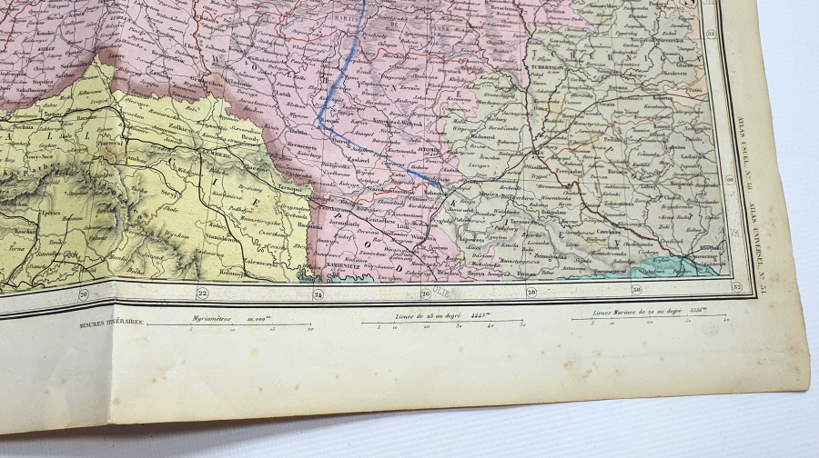 1900 BAŞLARI BÜYÜK BOY RUSYA HARİTASI