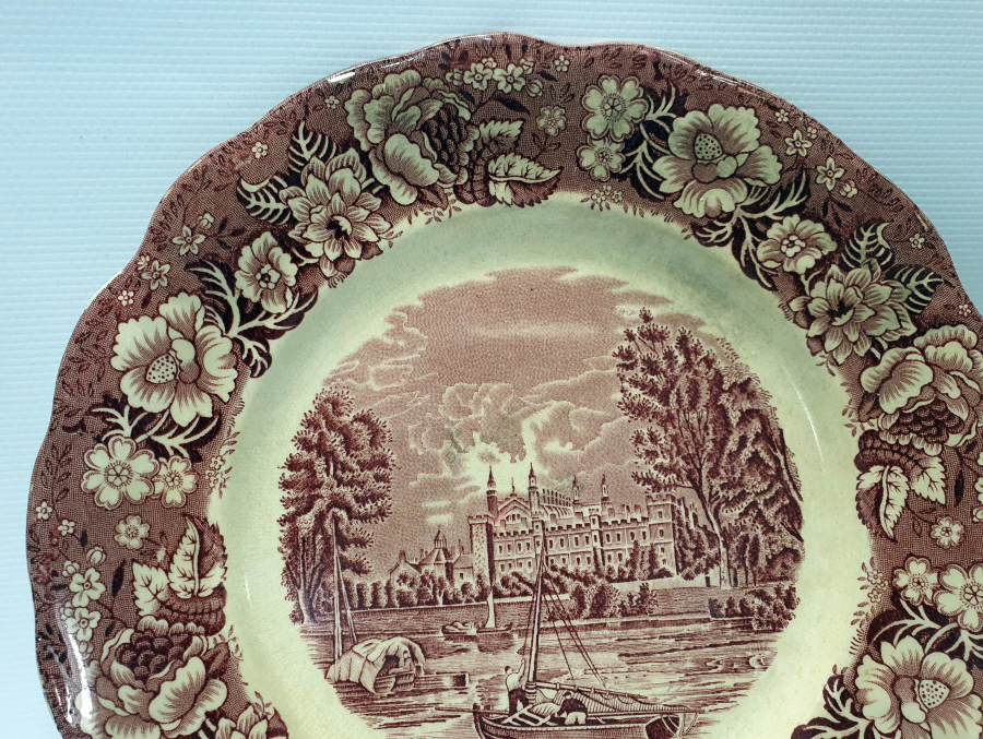 1900 BAŞLARI ÜZERİ KARE KALEM OSMANLI TABAK