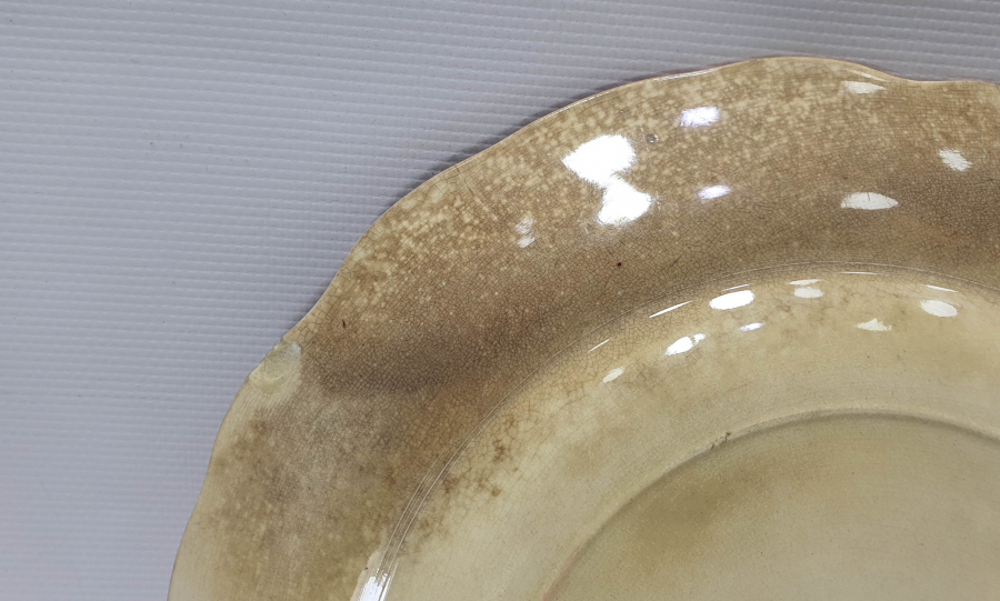 1900 BAŞLARI ÜZERİ KARE KALEM OSMANLI TABAK