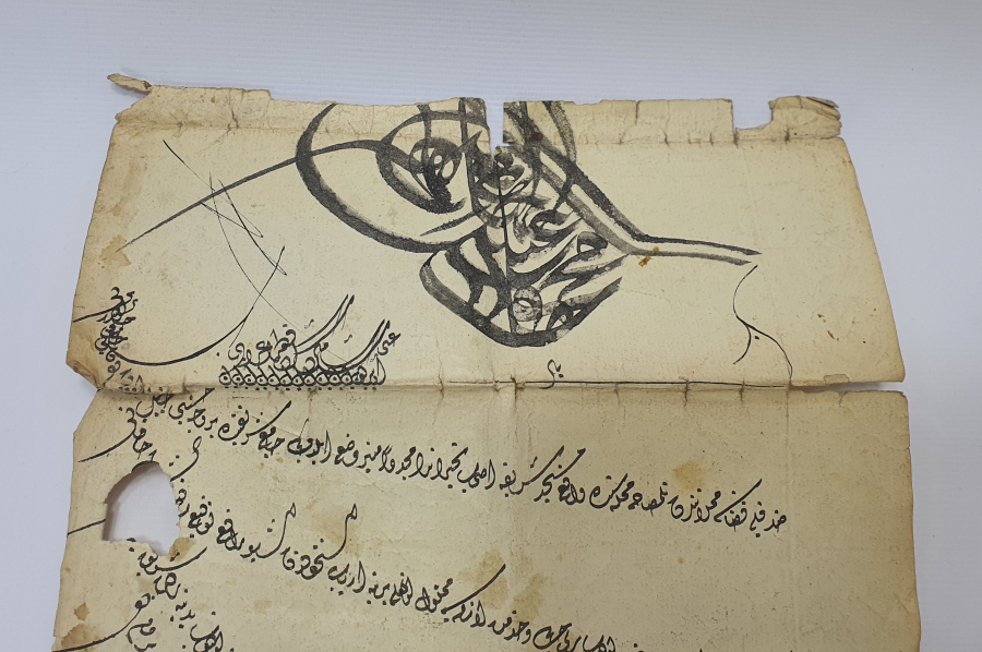 ABDÜLMECİD HAN DÖNEMİ EL ÇEKME TUĞRALI BERAT