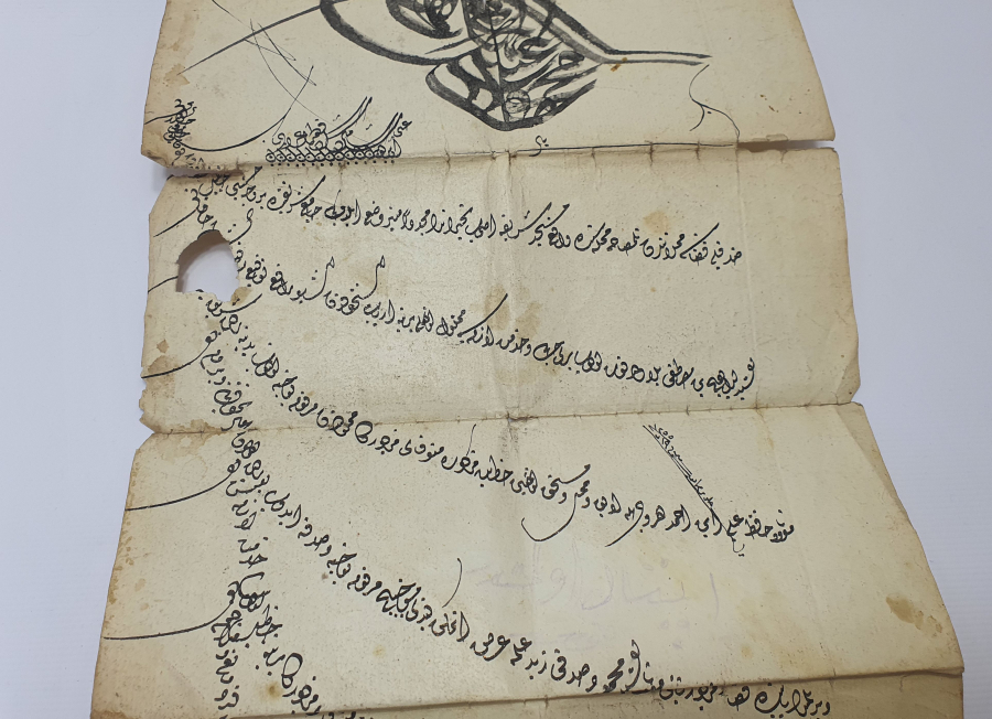 ABDÜLMECİD HAN DÖNEMİ EL ÇEKME TUĞRALI BERAT