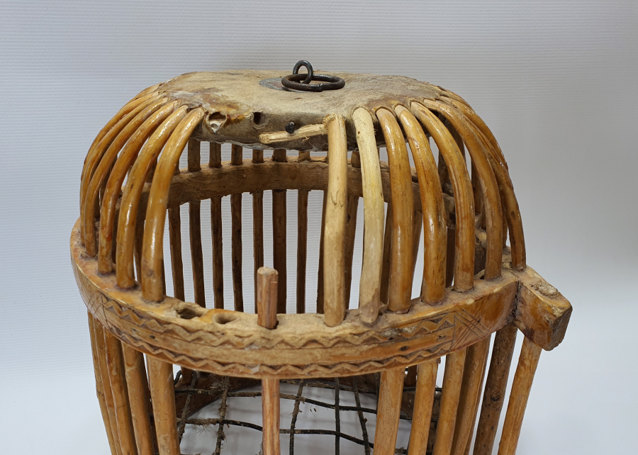 EL YAPIMI ANTİKA KEKLİK KAFESİ