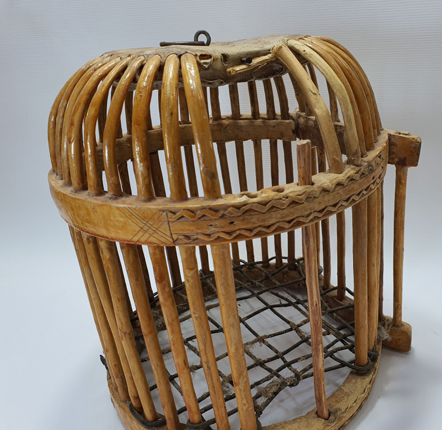 EL YAPIMI ANTİKA KEKLİK KAFESİ