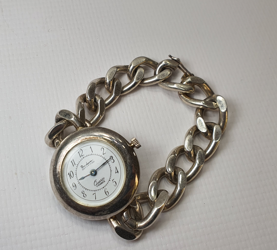 GÜMÜŞ FRANSIZ YAPIMI KOL SAATİ