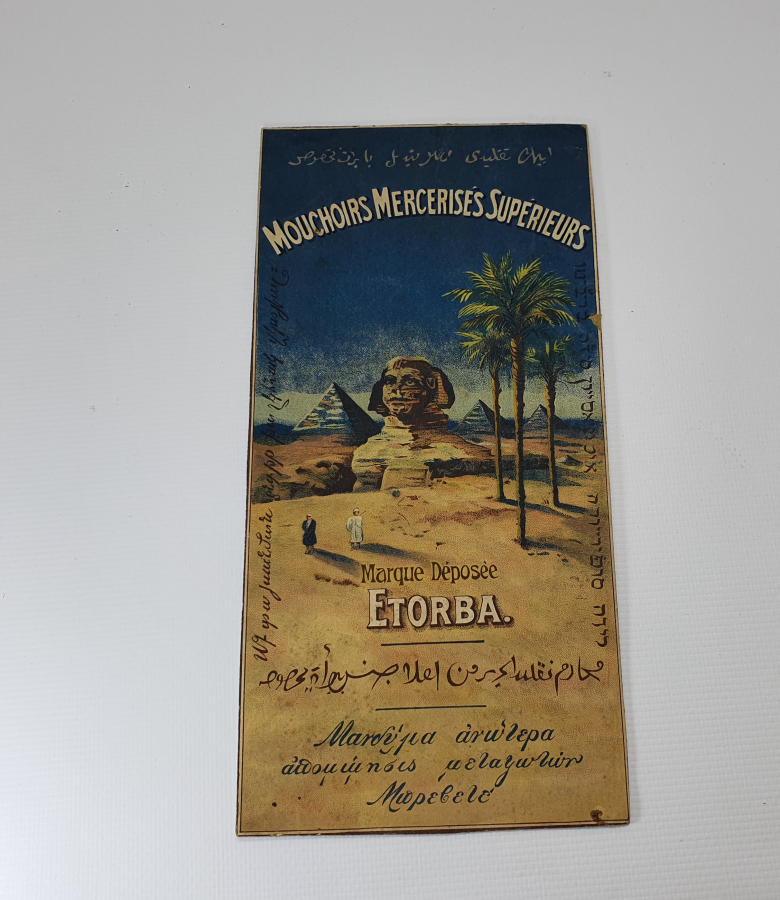 OSMANLI DÖNEMİ 6 DİLDE YAZILI MİNİ REKLAM AFİŞİ