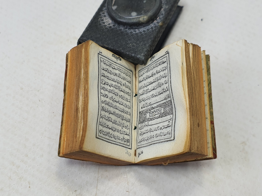 OSMANLI DÖNEMİ CEP BOY BÜYÜTEÇLİ SEYAHAT VE CEPHE KUR'AN -I KERİMİ