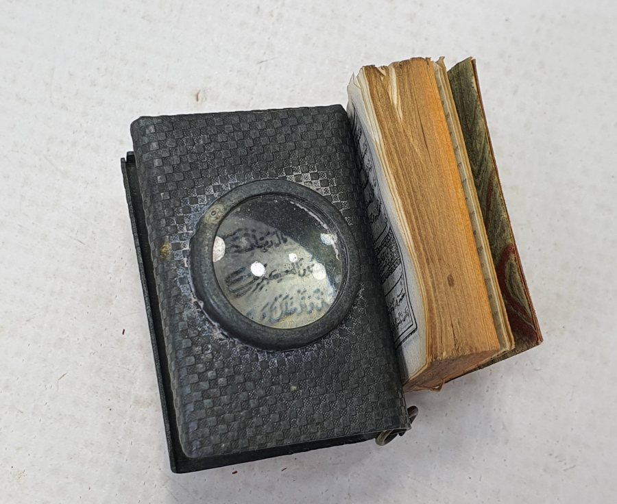 OSMANLI DÖNEMİ CEP BOY BÜYÜTEÇLİ SEYAHAT VE CEPHE KUR'AN -I KERİMİ