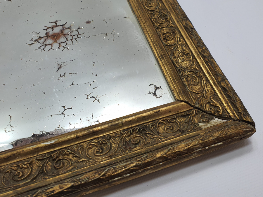 OSMANLI DÖNEMİ ÇERÇEVESİ ALTIN VARAKLI TAŞ AYNA