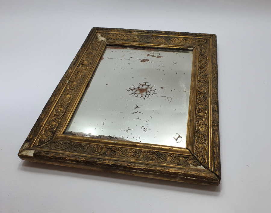 OSMANLI DÖNEMİ ÇERÇEVESİ ALTIN VARAKLI TAŞ AYNA