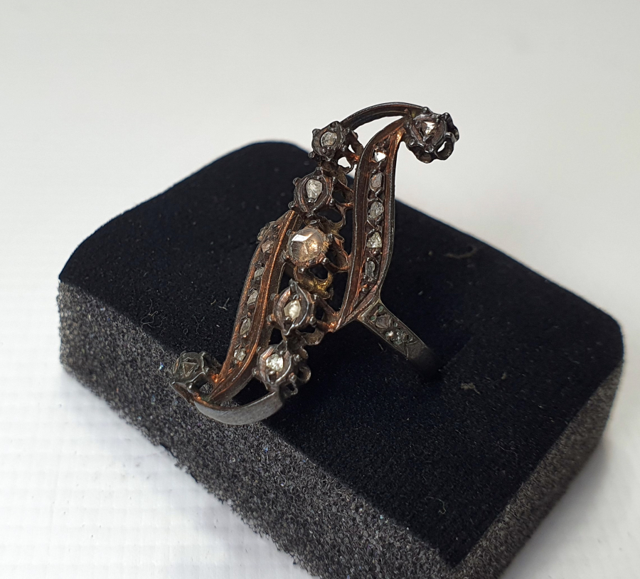 OSMANLI DÖNEMİ GİRİT İŞİ NADİR ELMAS YÜZÜK