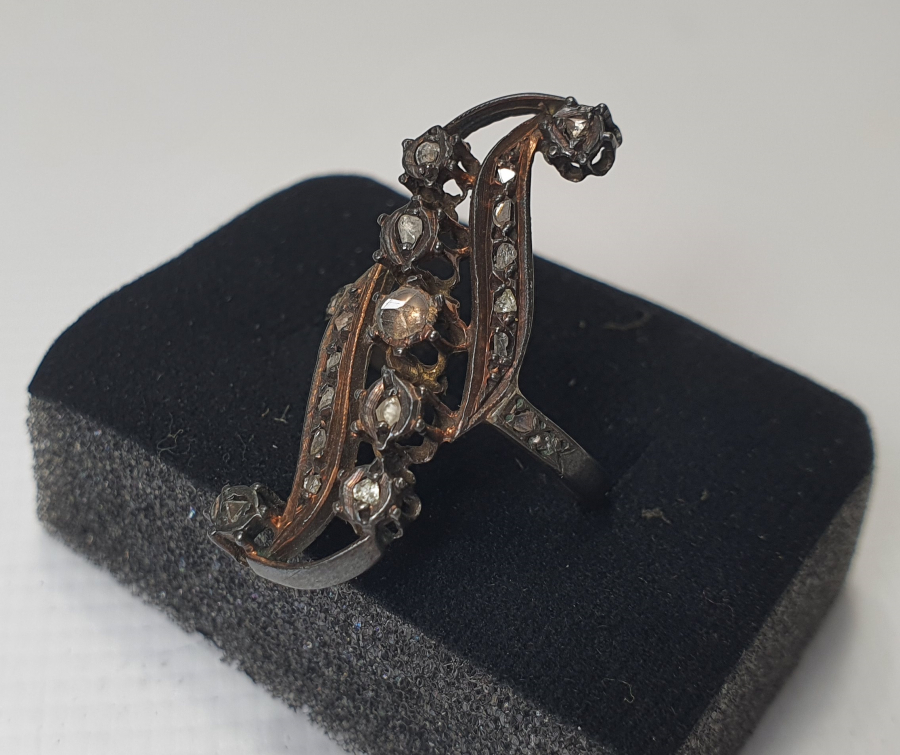 OSMANLI DÖNEMİ GİRİT İŞİ NADİR ELMAS YÜZÜK