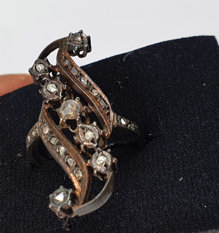 OSMANLI DÖNEMİ GİRİT İŞİ NADİR ELMAS YÜZÜK