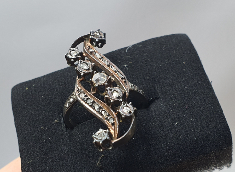 OSMANLI DÖNEMİ GİRİT İŞİ NADİR ELMAS YÜZÜK