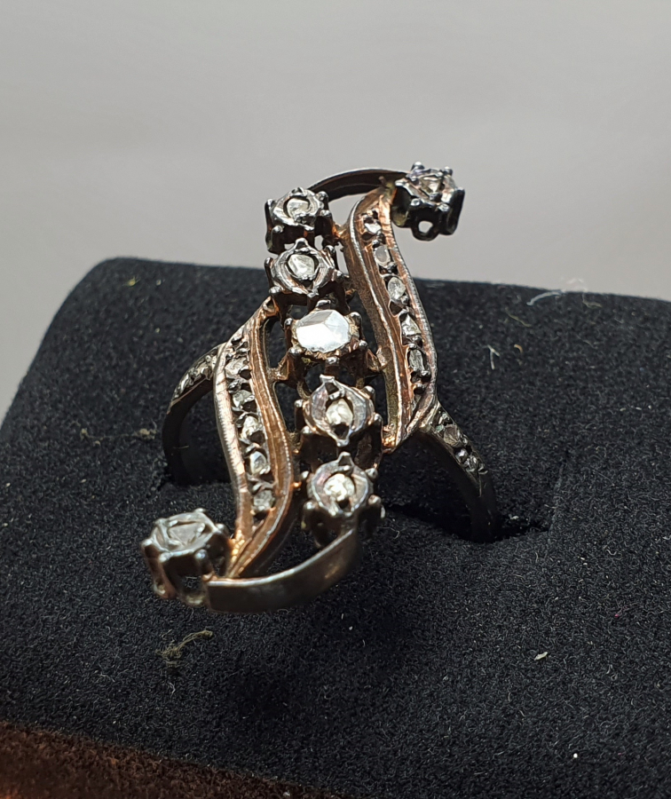 OSMANLI DÖNEMİ GİRİT İŞİ NADİR ELMAS YÜZÜK