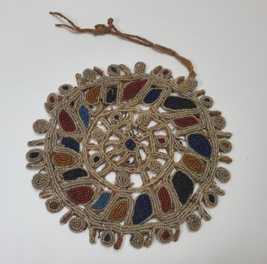 OSMANLI DÖNEMİ NADİR FORMDA BONCUK İŞİ GELİN TEPELİĞİ