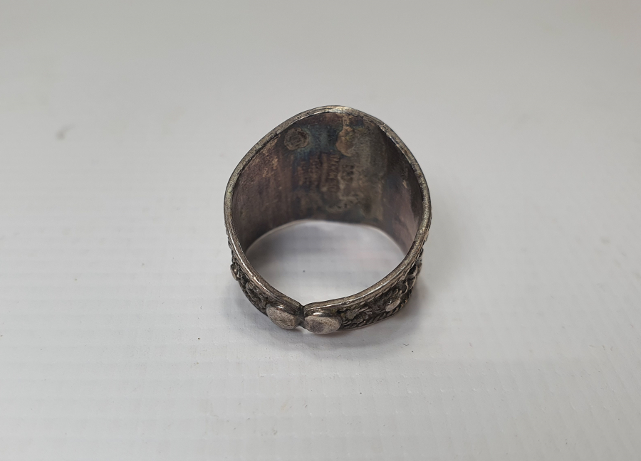 ÖZEL YAPIM GÜVERSE İŞÇİLİKLİ GÜMÜŞ YÜZÜK