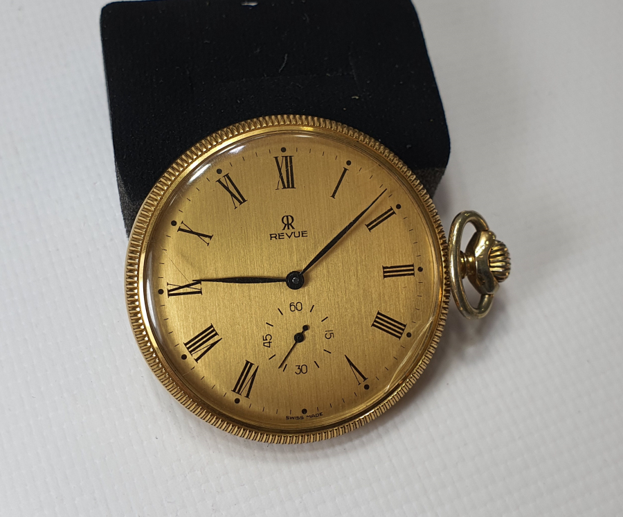 REVUE MARKA ALTIN KAPLAMA KURMALI SMOKİN SAATİ