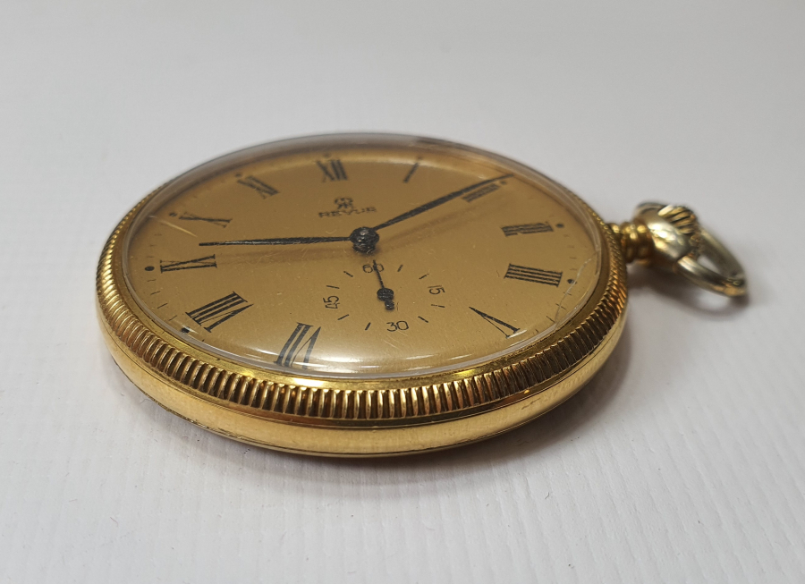 REVUE MARKA ALTIN KAPLAMA KURMALI SMOKİN SAATİ