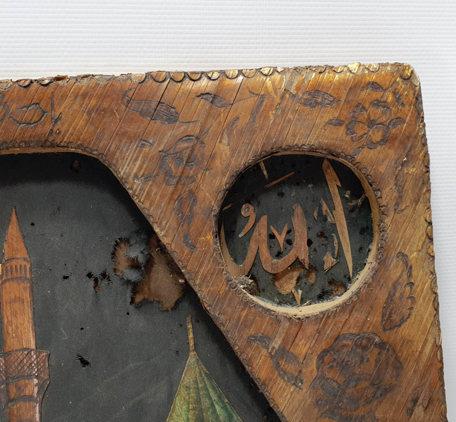 ÜZERİNDE OSMANLICA YA HAZRETİ MEVLANA YAZILI MEVLEVİ LEVHA