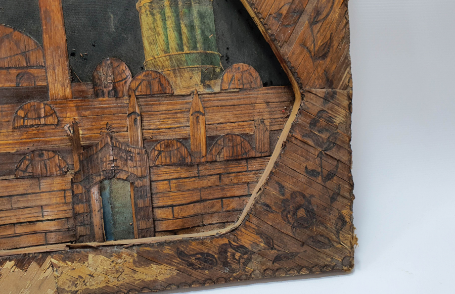 ÜZERİNDE OSMANLICA YA HAZRETİ MEVLANA YAZILI MEVLEVİ LEVHA