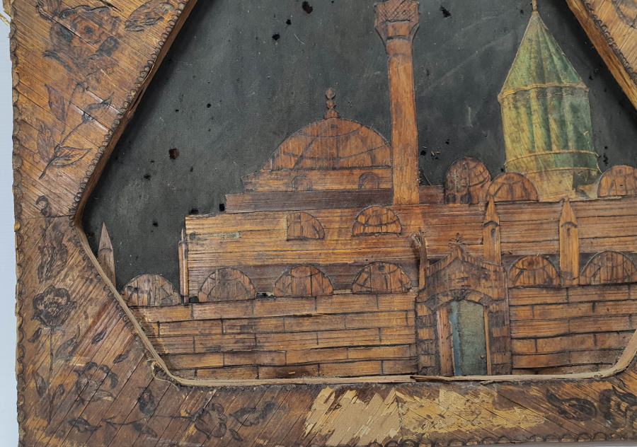 ÜZERİNDE OSMANLICA YA HAZRETİ MEVLANA YAZILI MEVLEVİ LEVHA