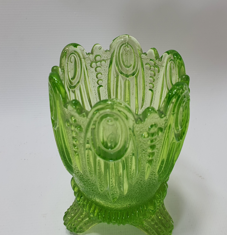 1900 BAŞLARI RENKLİ CAM KAŞIKLIK