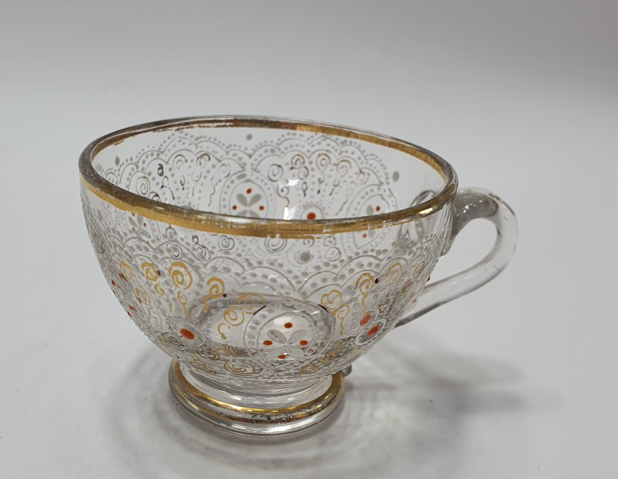 OSMANLI DÖNEMİ ALTIN VERMEYLİ VE MİNELİ NADİR FİNCAN