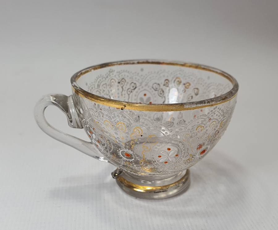 OSMANLI DÖNEMİ ALTIN VERMEYLİ VE MİNELİ NADİR FİNCAN